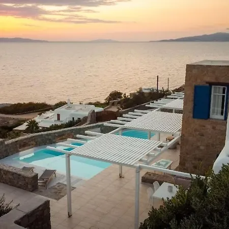 Vila Elite 3 Bd With Pool & Sea View Houlakia (Mykonos)